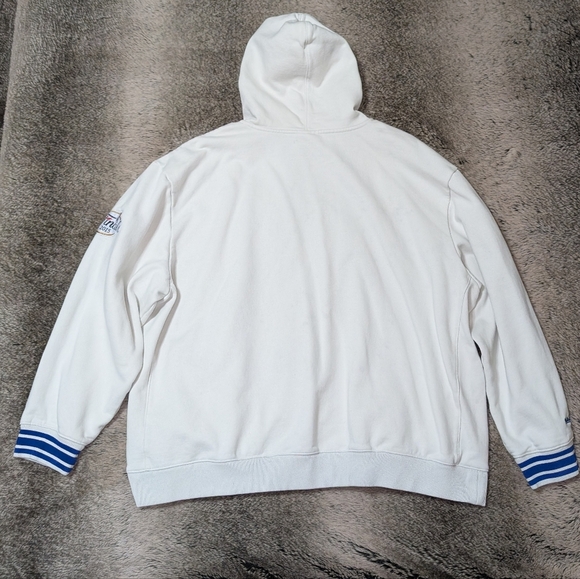 Mitchell & Ness Golden State Warriors Retro Pullover Hoodie Cream 3XL - Picture 6 of 10